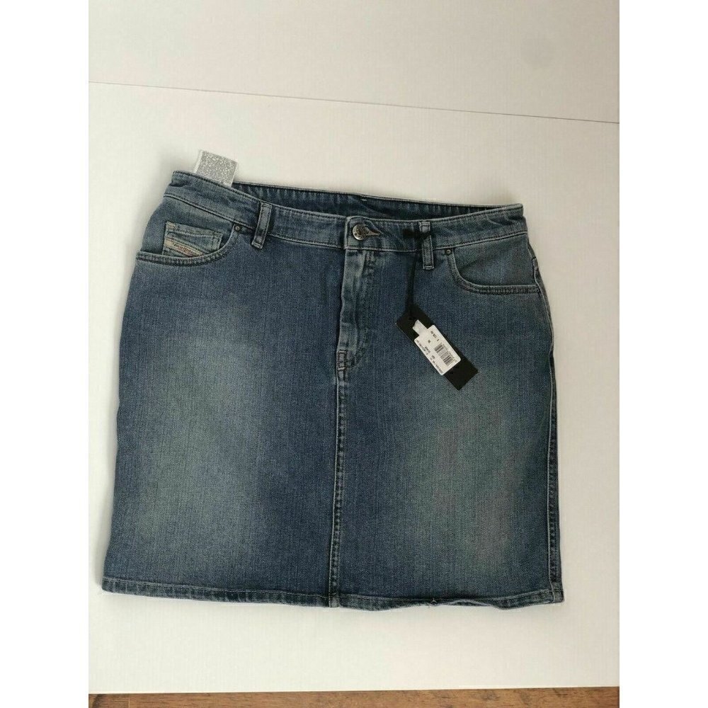 Diesel Womens R- Modung Blue Denim Skirt - Picture 10 of 12